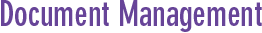 Document Management